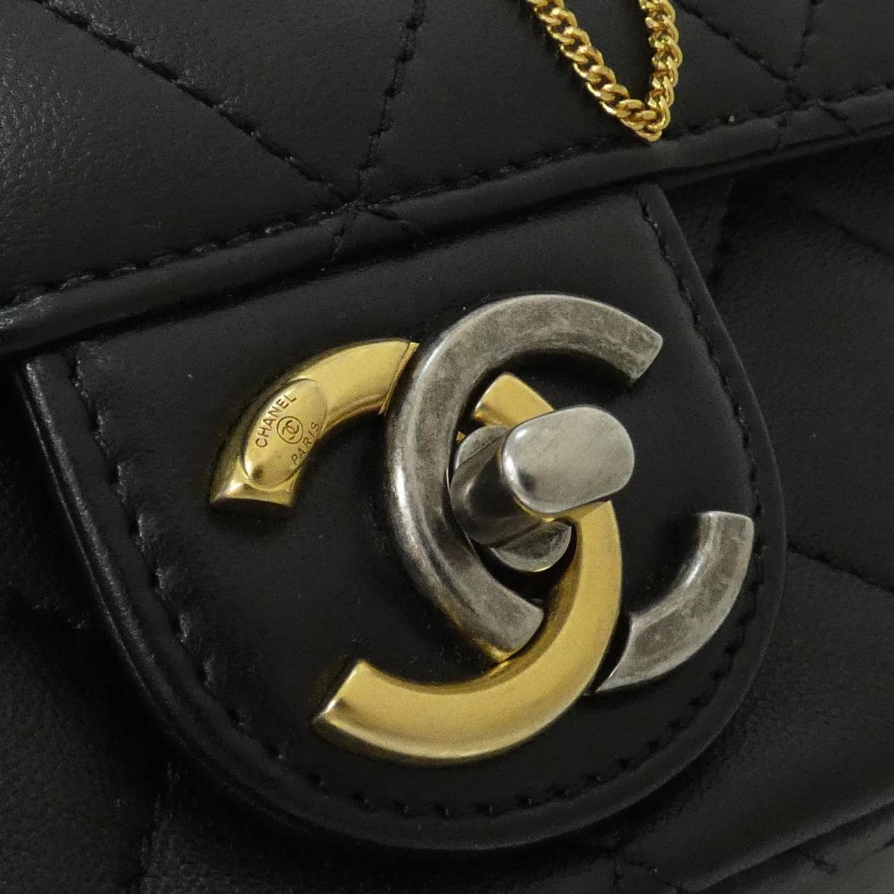 CHANEL AS2978 Shoulder Lambskin 黑色 羊皮 中古品A - 縮圖 4
