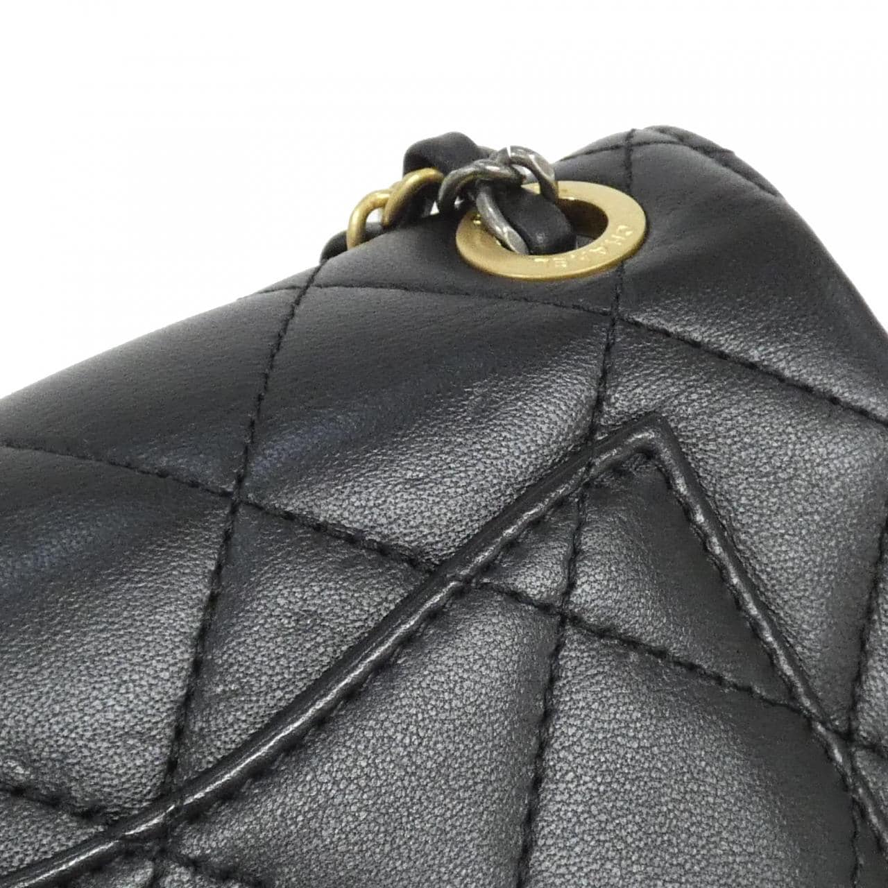 CHANEL AS2978 Shoulder Lambskin 黑色 羊皮 中古品A - 縮圖 6