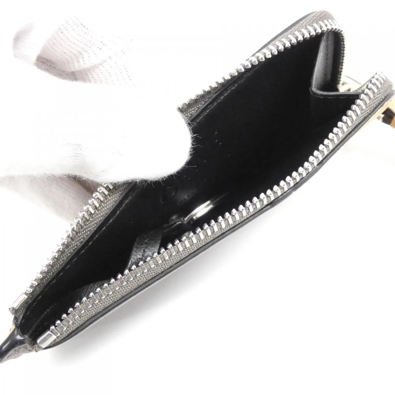 LOEWE Puzzle C510R50X01 Coin Case 黑色 中古品A - 縮圖 8