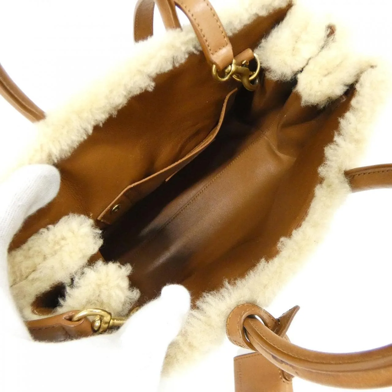 SAINT LAURENT Sac de Jour 398711 29X3W Handbag Leather Black Leather - Thumbnail 9