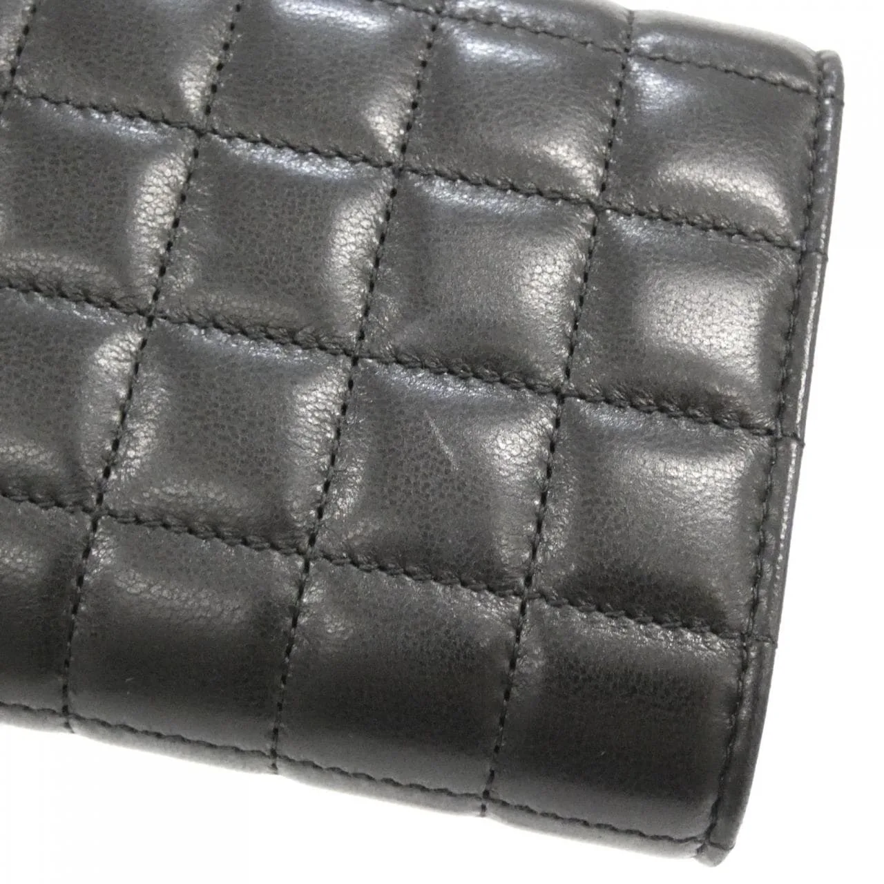 SAINT LAURENT 759490 AABVP Wallet Lambskin 黑色 羊皮 中古品A - 縮圖 5