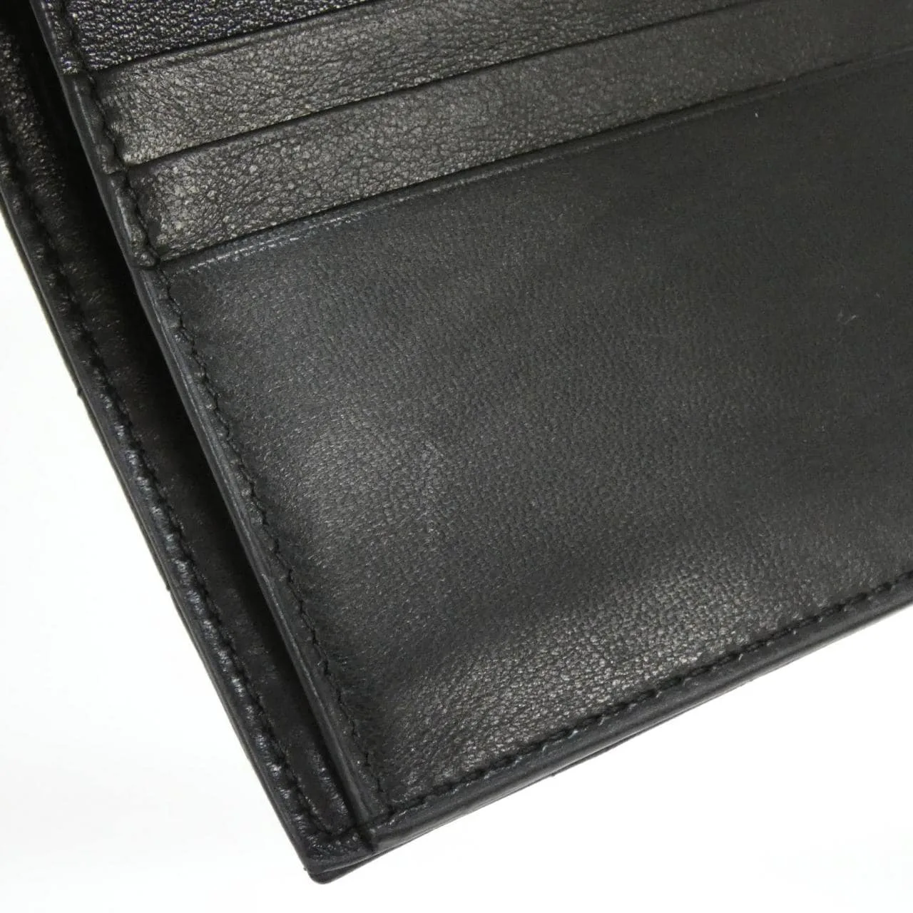 SAINT LAURENT 759490 AABVP Wallet Lambskin 黑色 羊皮 中古品A - 縮圖 9
