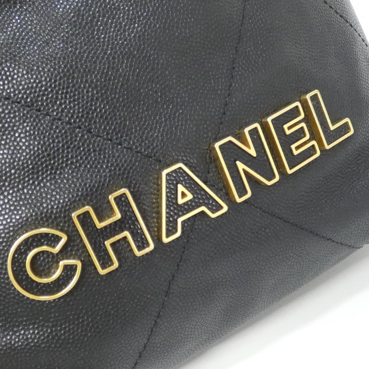 CHANEL Chanel 22 AS3980 Bag Grained Calfskin 黑色 荔枝紋牛皮 中古品A - 縮圖 5