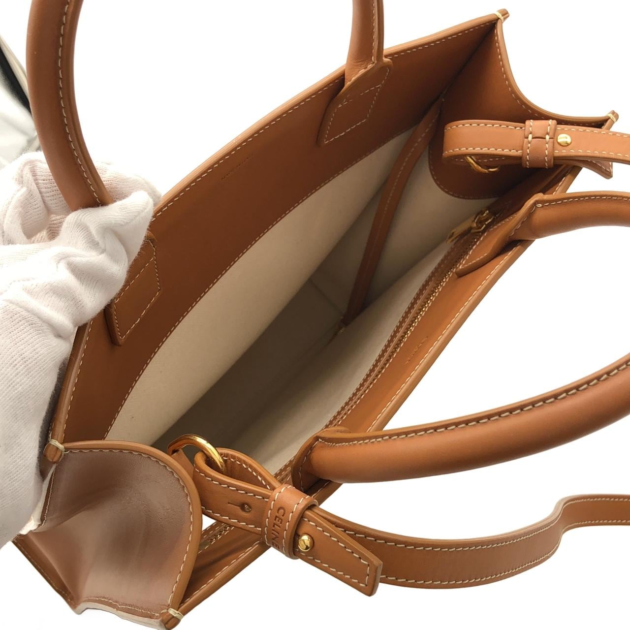 CELINE Cabas 192082BNZ Bag Canvas Black Canvas Rank A - Thumbnail 7