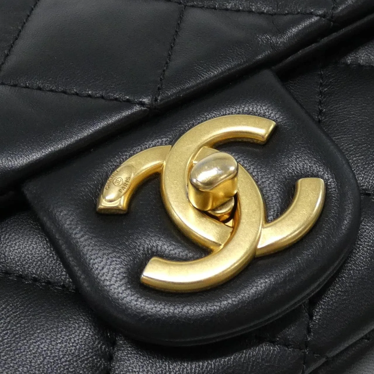 CHANEL AS5345 Shoulder Lambskin 黑色 羊皮 中古品A - 縮圖 6