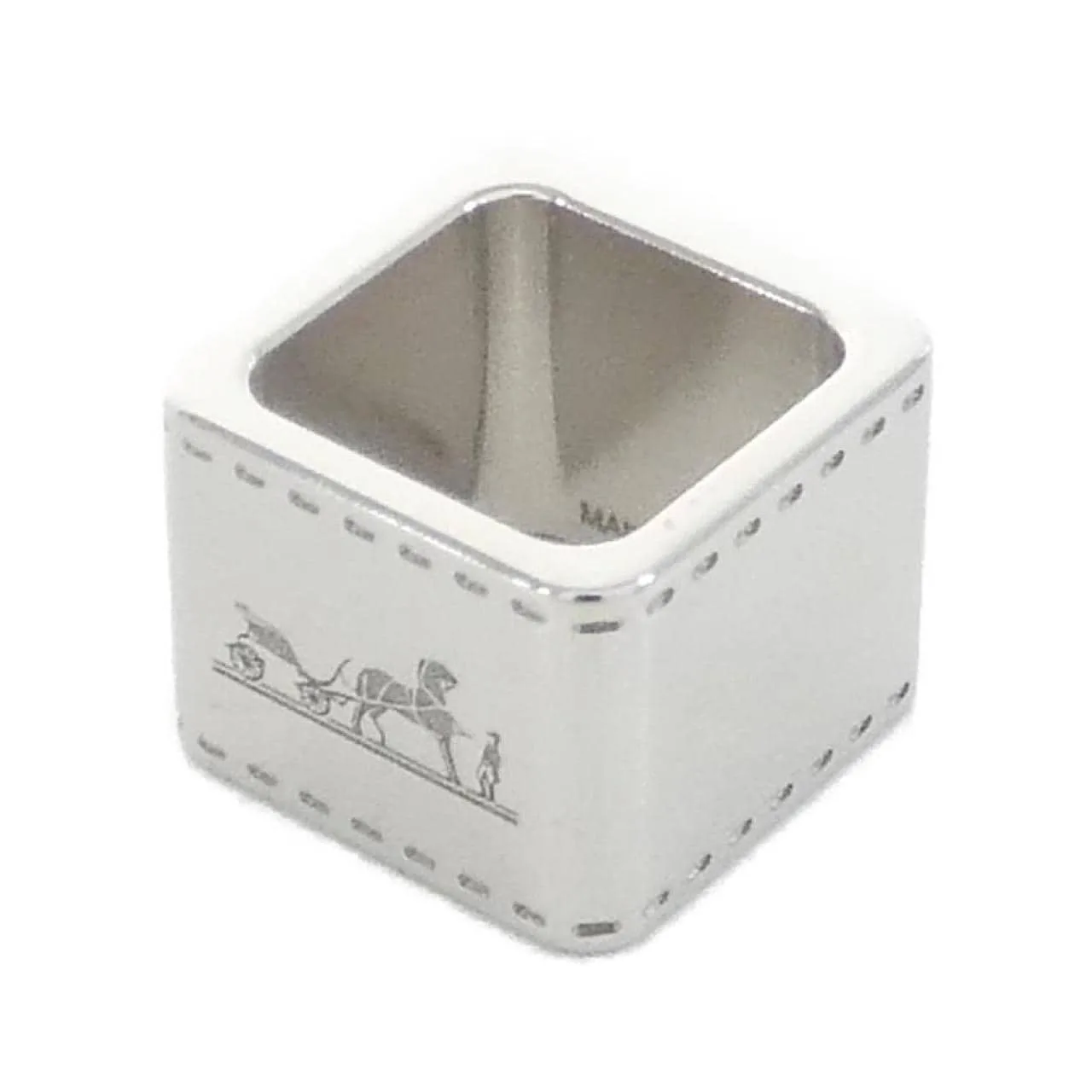 HERMES 603613S Scarf Silver