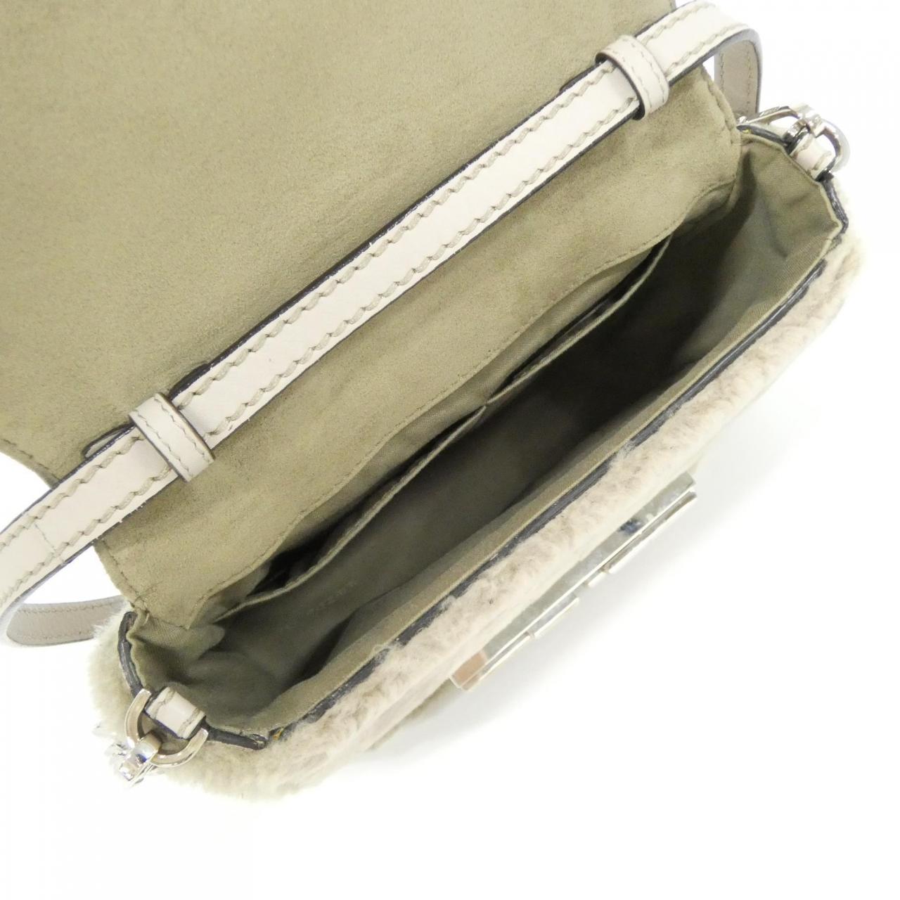 FENDI 8BR757 5C1 Shoulder Bag 灰色 中古品A - 縮圖 8