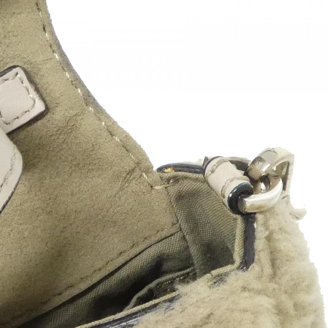 FENDI 8BR757 5C1 Shoulder Bag 灰色 中古品A - 縮圖 9