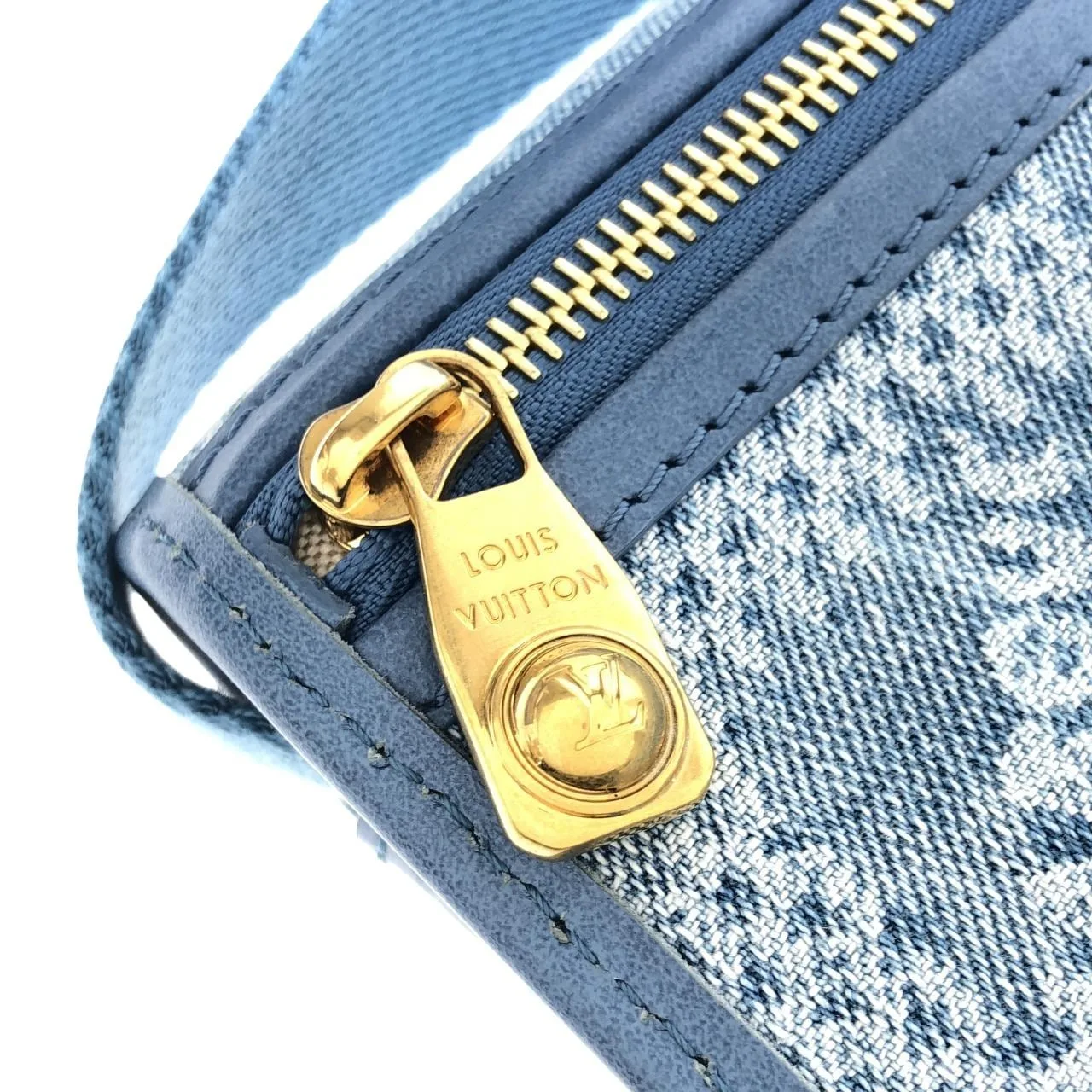 LOUIS VUITTON N00210 Shoulder Denim Blue Denim Rank A - Thumbnail 5