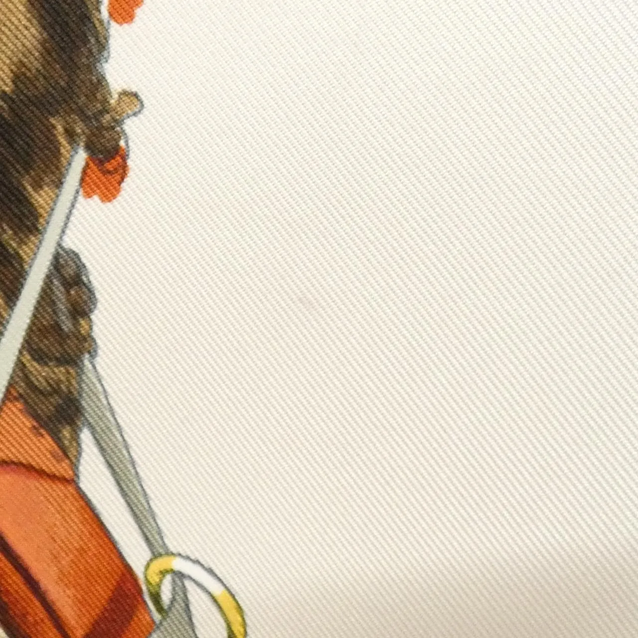 HERMES 001554S Scarf White Rank A - Thumbnail 5