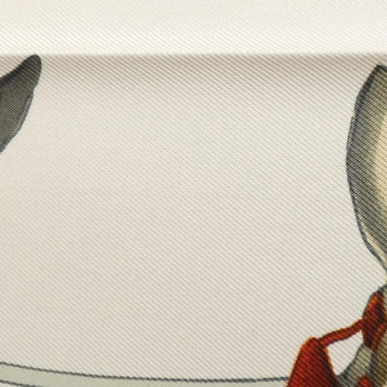 HERMES 001554S Scarf White Rank A - Thumbnail 7