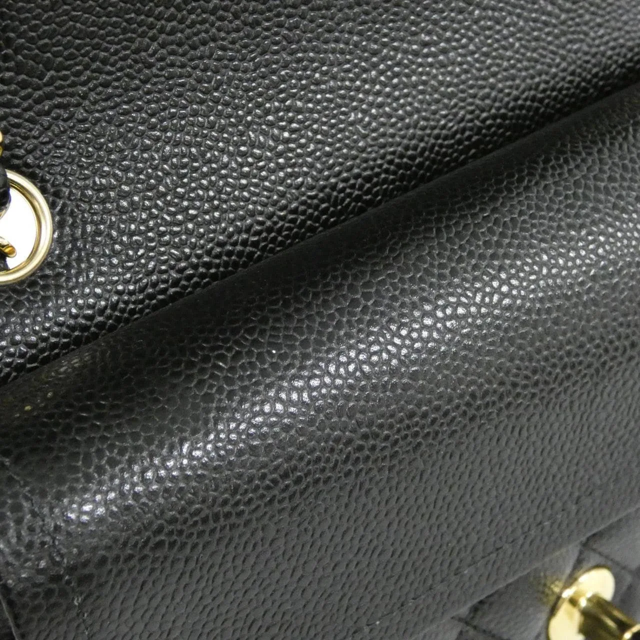 CHANEL Matelasse 1113 Shoulder Grained Calfskin Black Grained Calfskin Rank A - Thumbnail 8