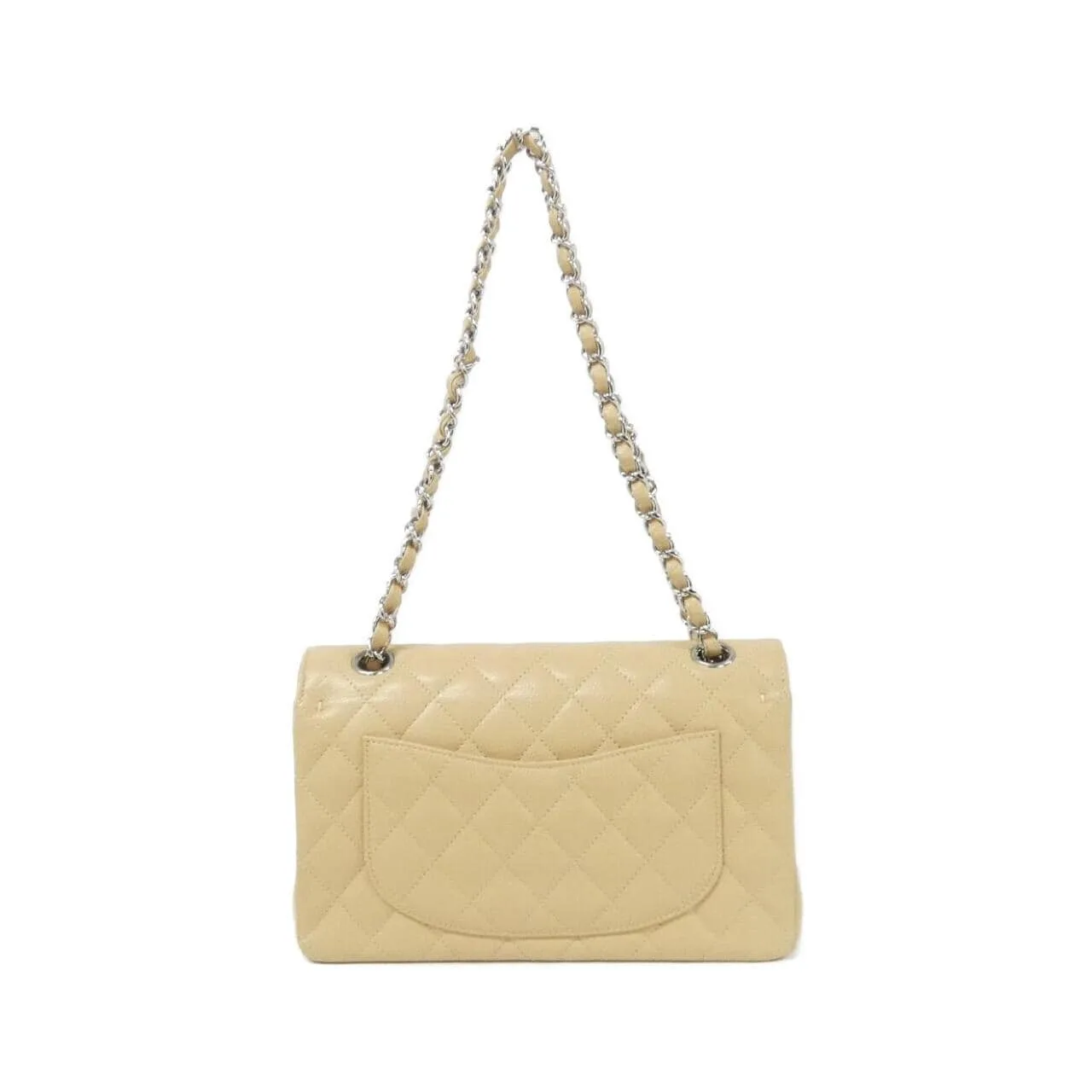 CHANEL Matelasse 1113 Shoulder Grained Calfskin Beige Grained Calfskin Rank A - Thumbnail 2
