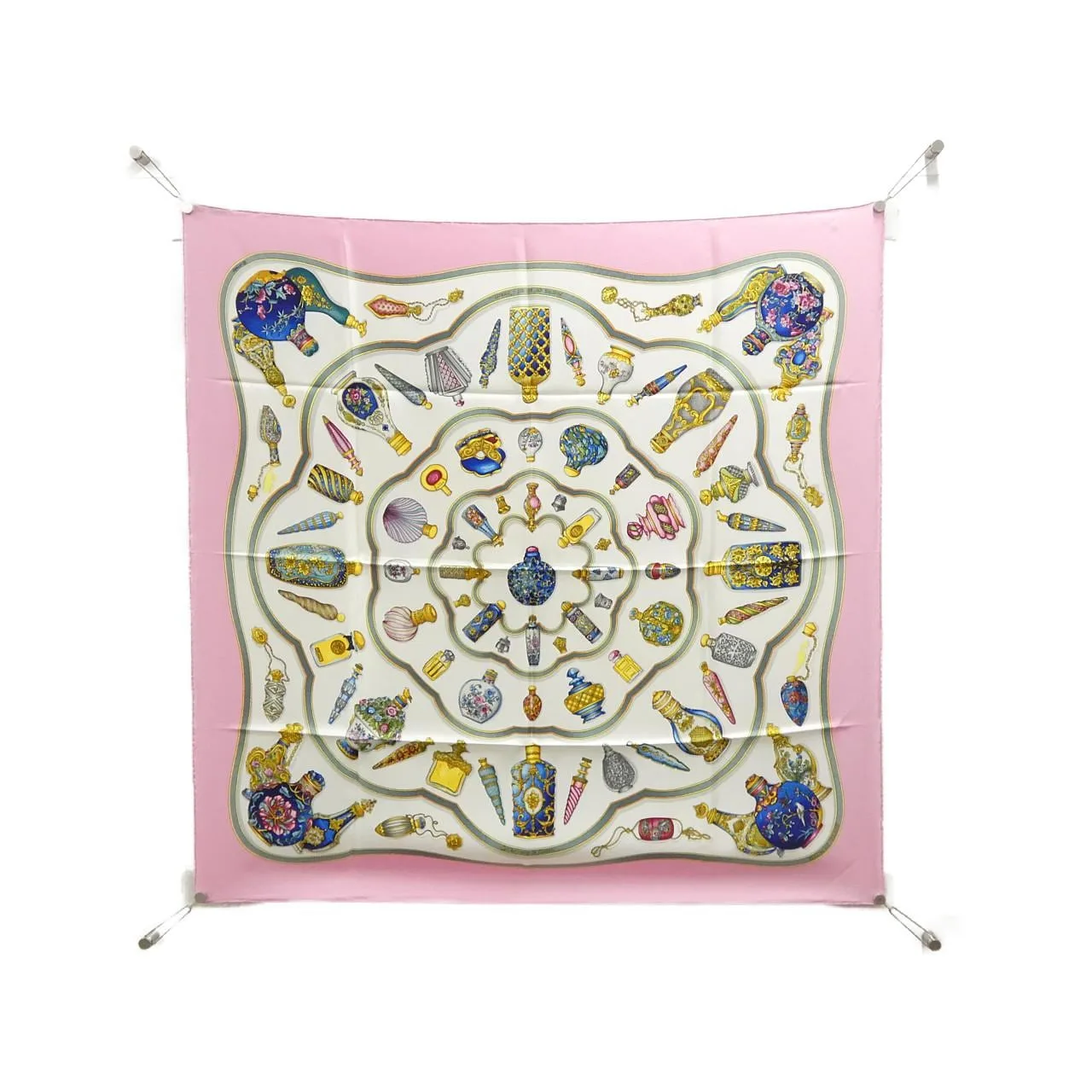 HERMES Scarf White