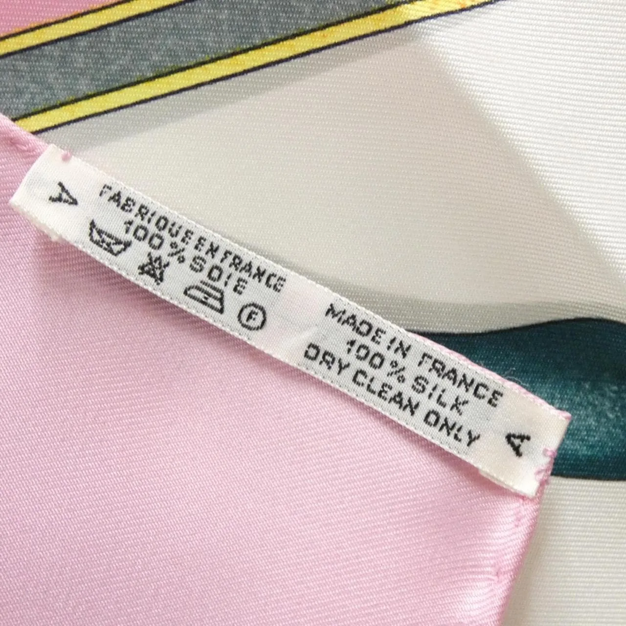 HERMES Scarf 白色 中古品A - 縮圖 6