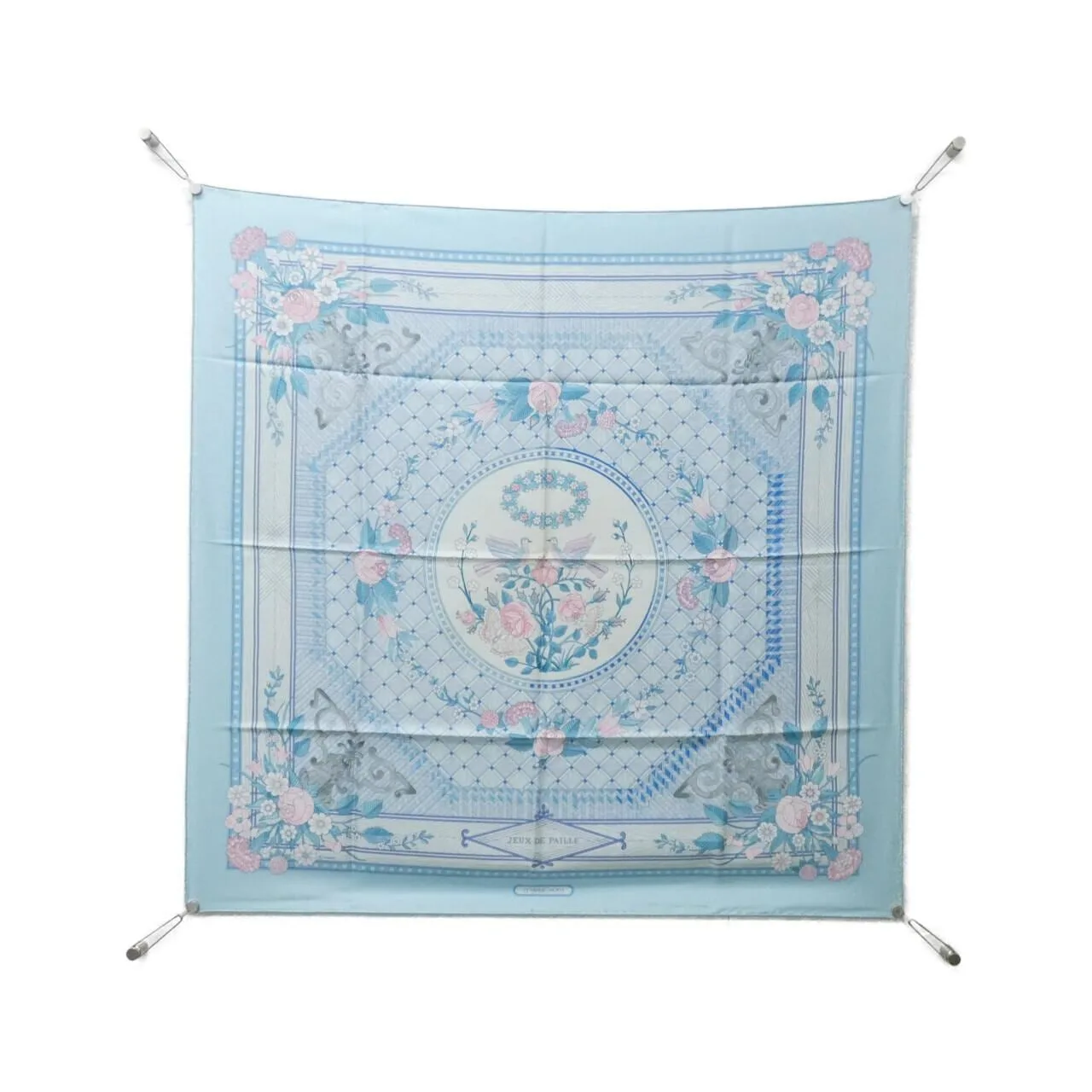 HERMES Scarf White