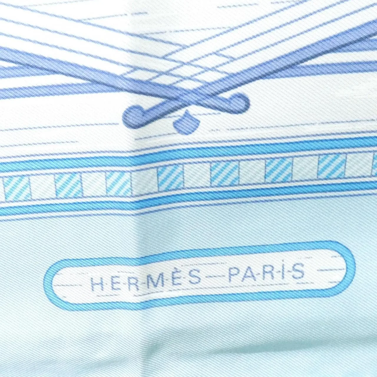 HERMES Scarf 白色 中古品A - 縮圖 2