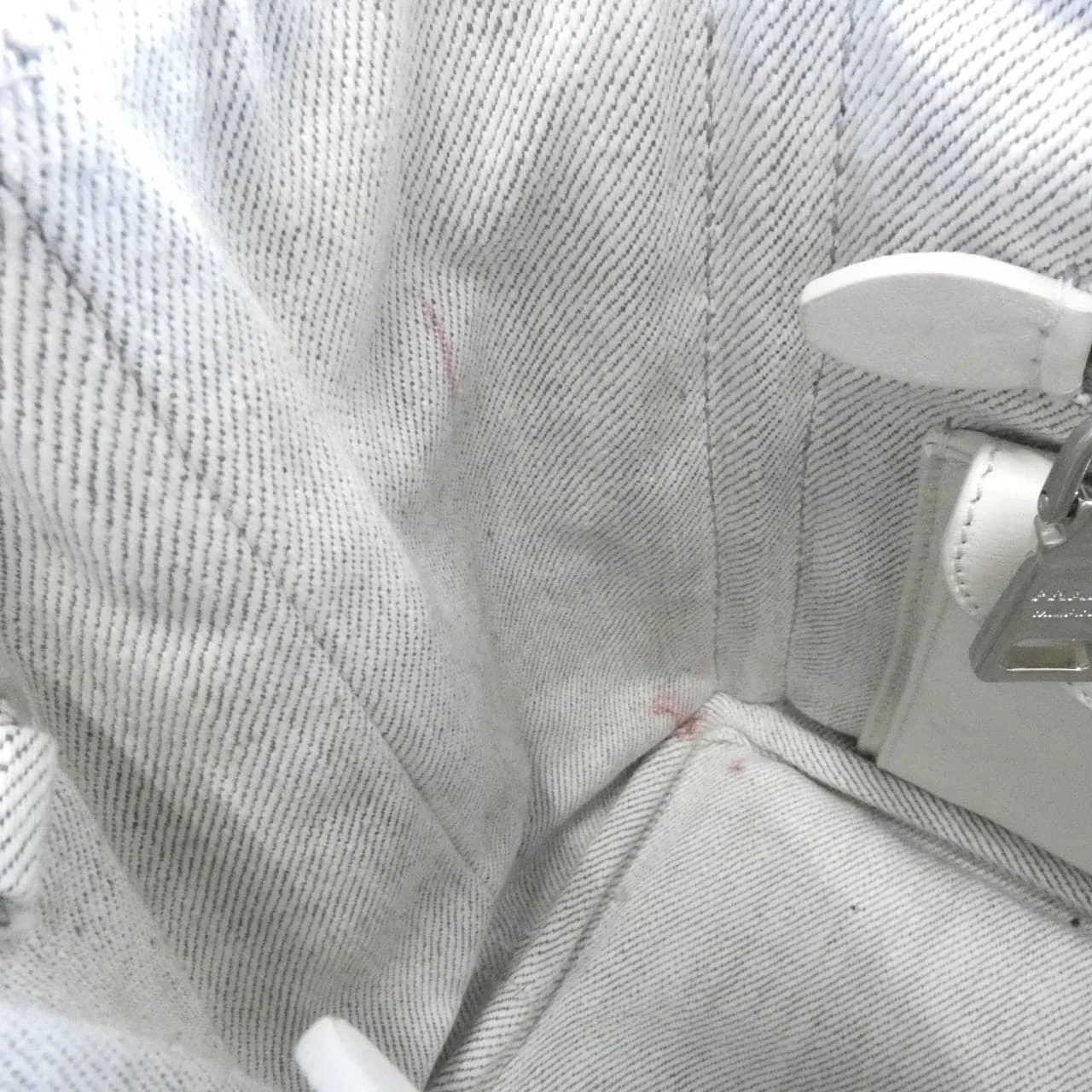 PRADA 1BG439 Handbag Canvas White Canvas Rank B - Thumbnail 8