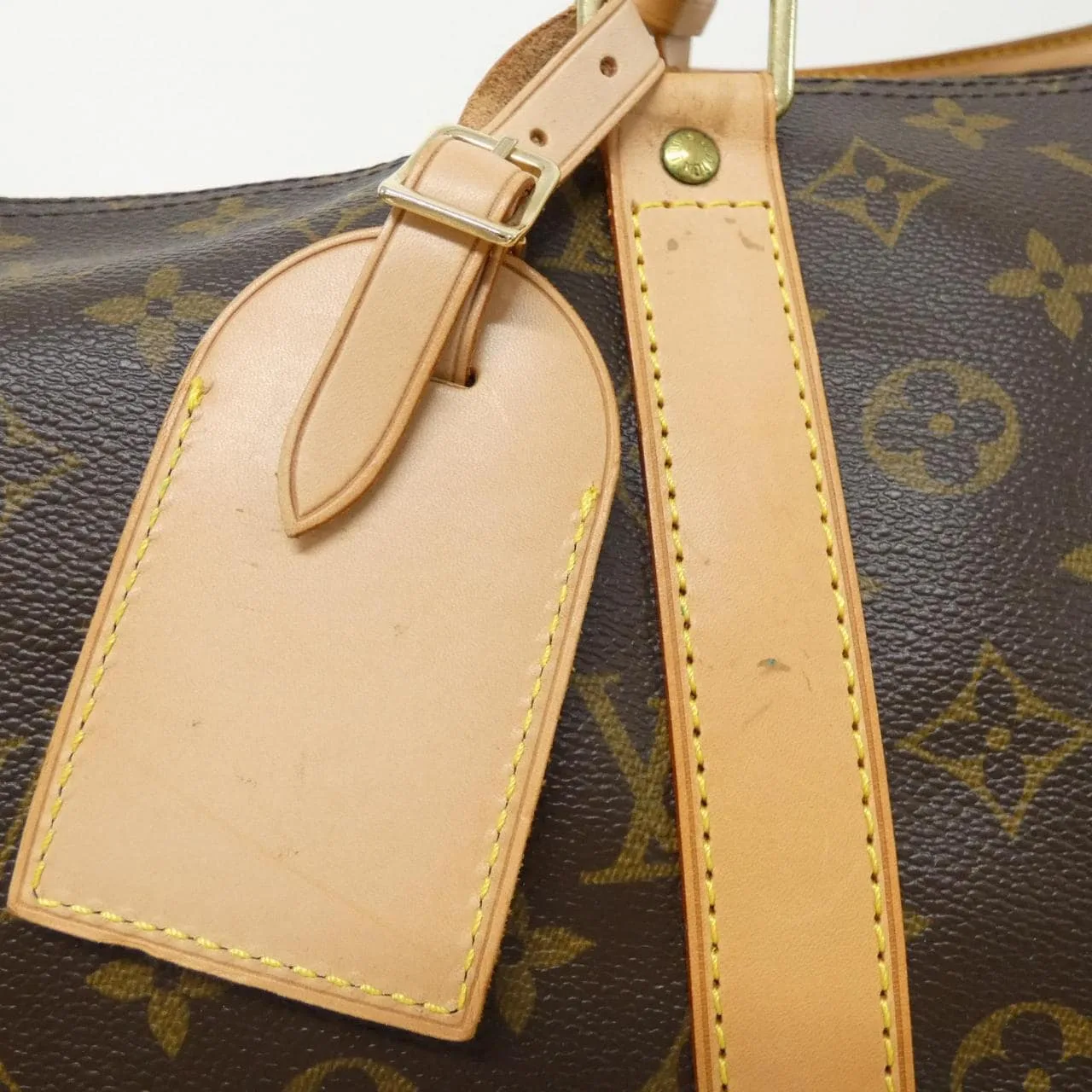 LOUIS VUITTON Keepall M41414 Boston Monogram 黑色 Monogram 中古品A - 縮圖 4