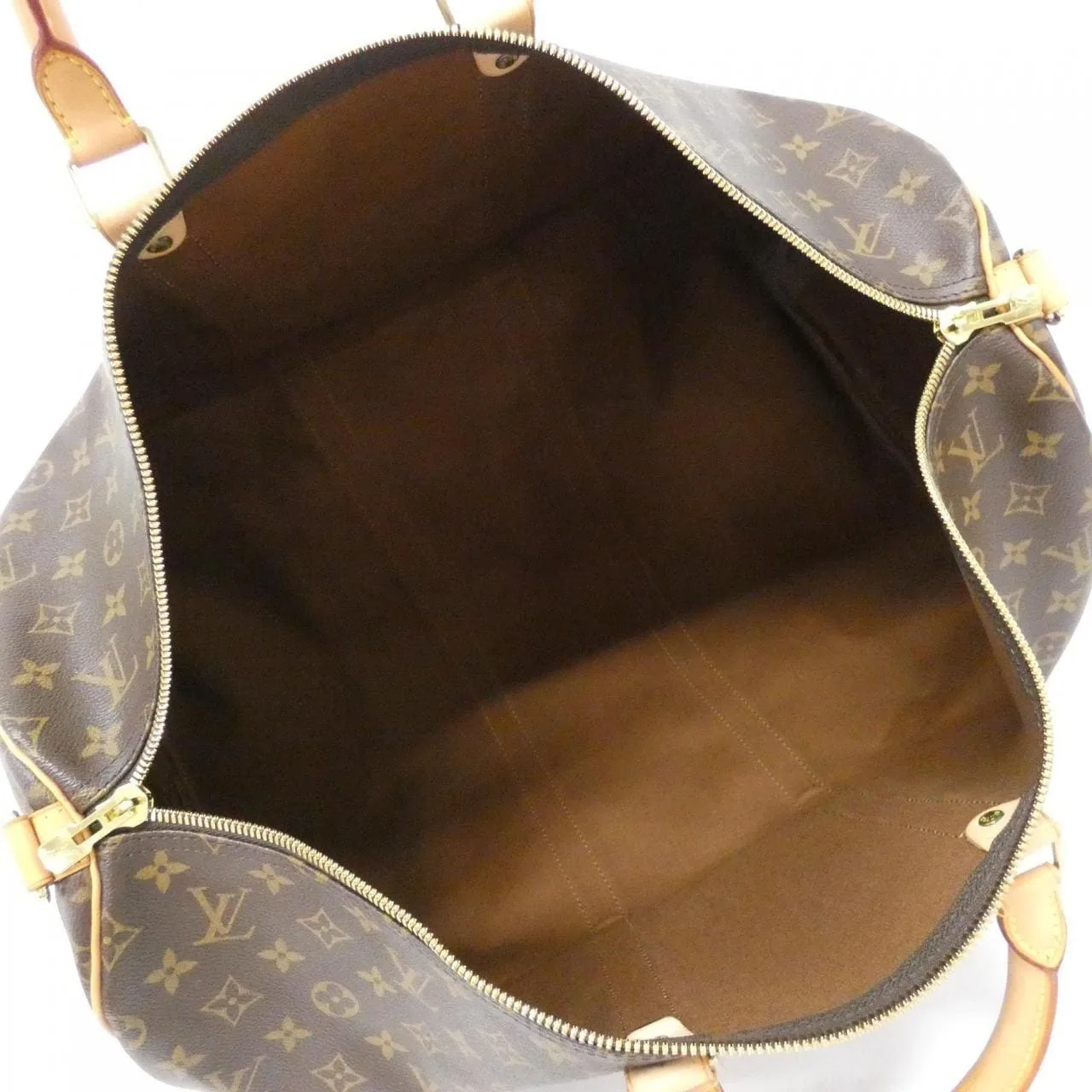 LOUIS VUITTON Keepall M41414 Boston Monogram 黑色 Monogram 中古品A - 縮圖 8