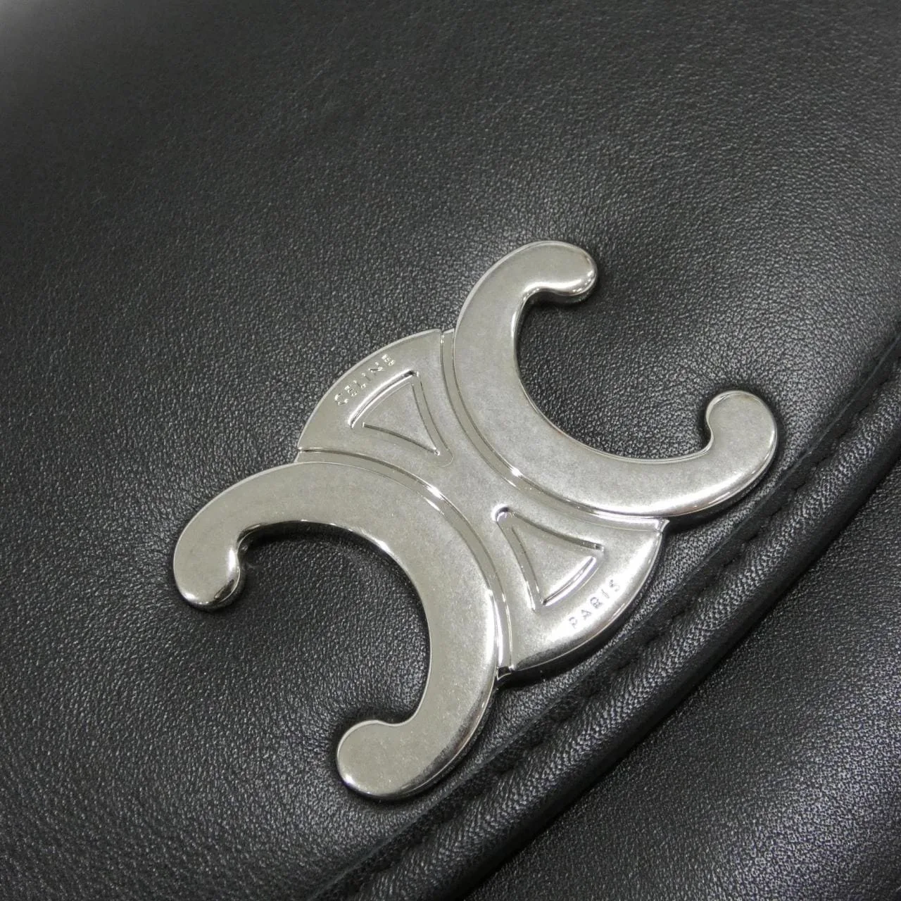 CELINE 114453FH1 肩背包 黑色 中古品A - 縮圖 4