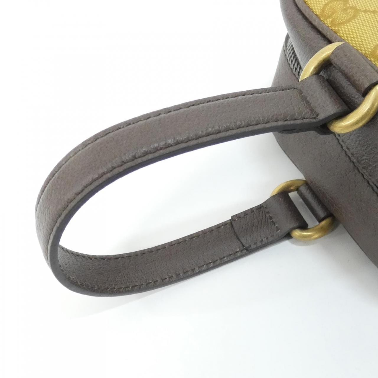 GUCCI 702387 UVSAT Handbag Canvas 黑色 帆布 中古品A - 縮圖 6