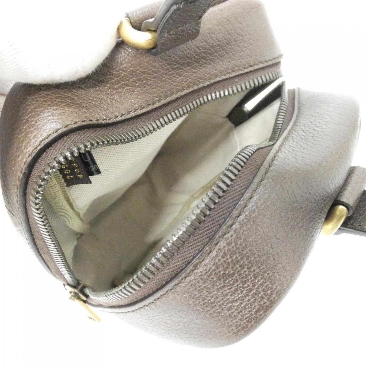 GUCCI 702387 UVSAT Handbag Canvas 黑色 帆布 中古品A - 縮圖 7