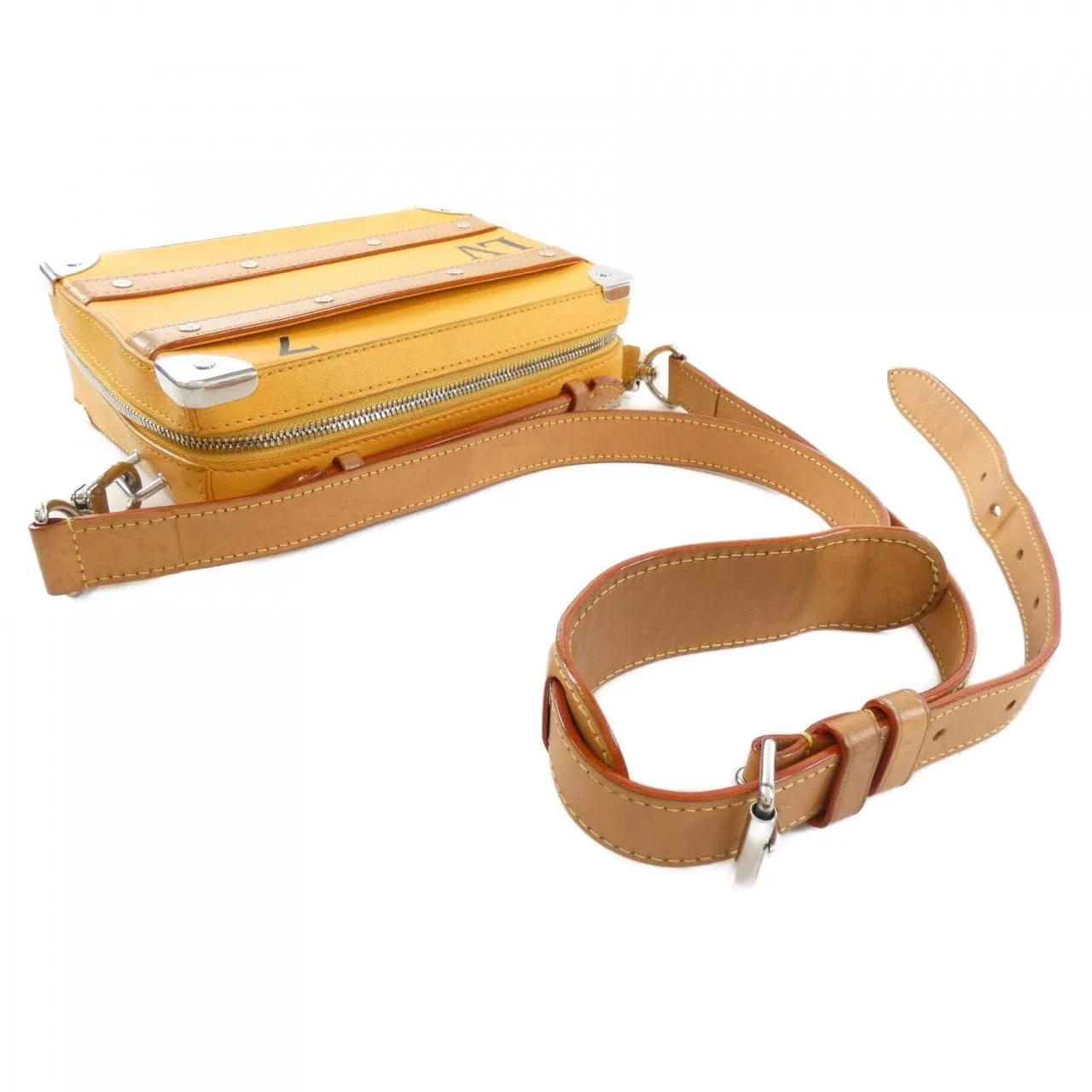 LOUIS VUITTON Soft Trunk M59669 肩背包 黑色 中古品B - 縮圖 5