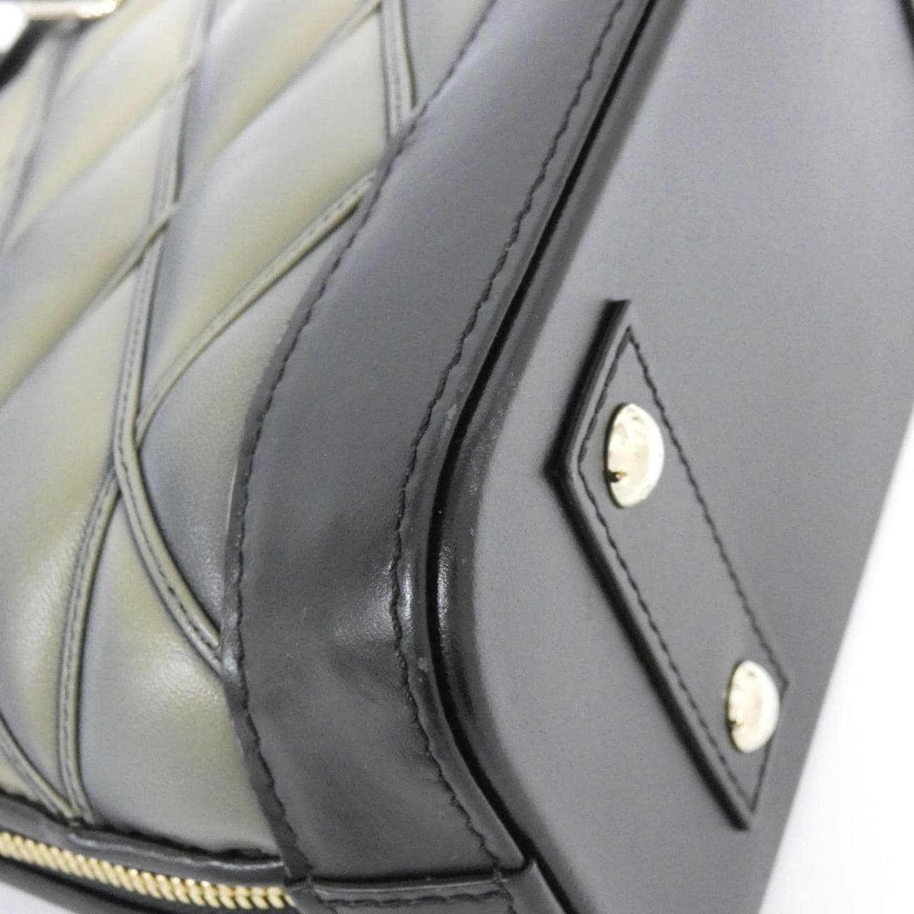 LOUIS VUITTON Alma M23576 Bag Lambskin 黑色 羊皮 中古品A - 縮圖 4