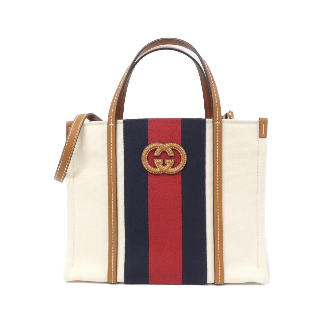 GUCCI 727728 FABCL Bag Canvas White