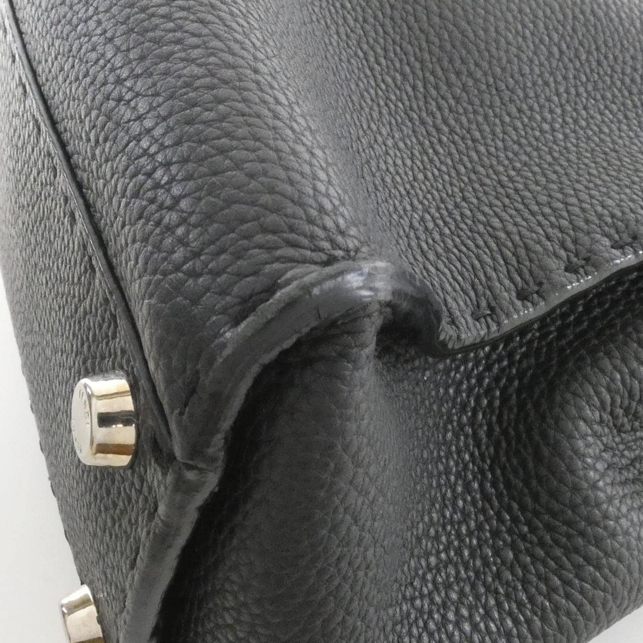 FENDI Peekaboo 8BN290 Q0J Bag Leather 黑色 皮革 中古品B - 縮圖 2