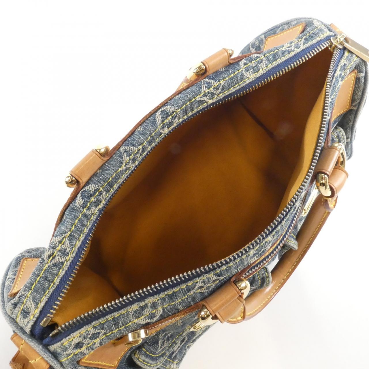 LOUIS VUITTON Speedy M95019 Boston Bag Monogram Blue Monogram Rank B - Thumbnail 10