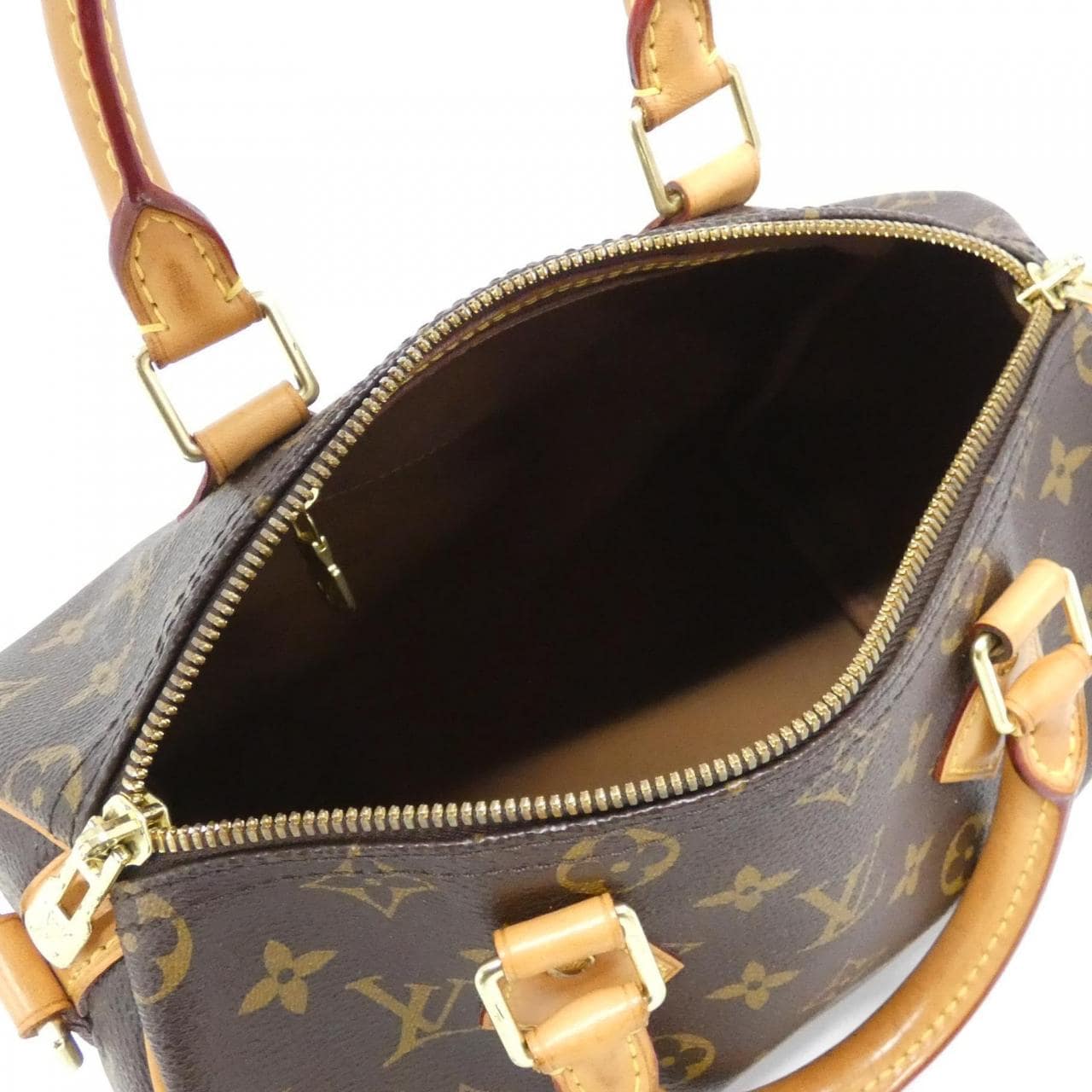 LOUIS VUITTON Speedy M41113 Boston Bag Monogram 黑色 Monogram - 縮圖 6