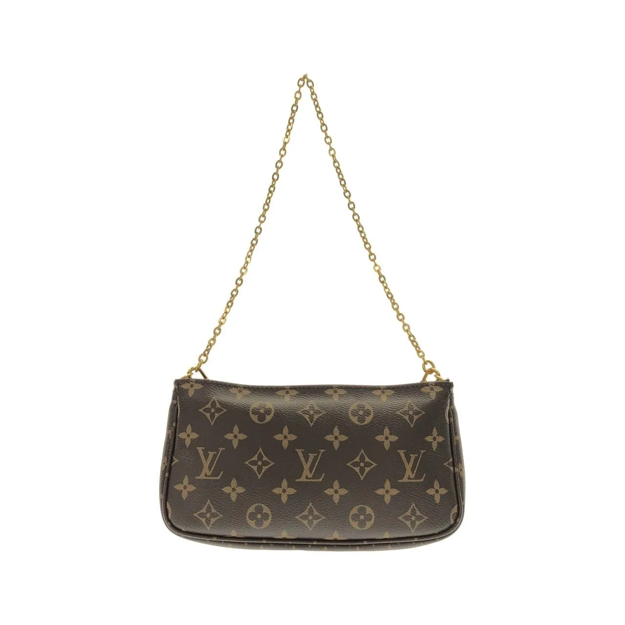 LOUIS VUITTON Pochette M44840 Shoulder Monogram 黑色 Monogram 中古品A - 縮圖 2