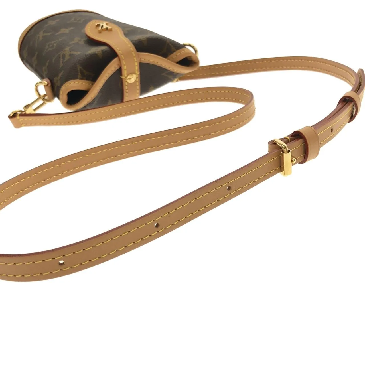 LOUIS VUITTON M80874 Pouch Monogram 黑色 Monogram 中古品A - 縮圖 6