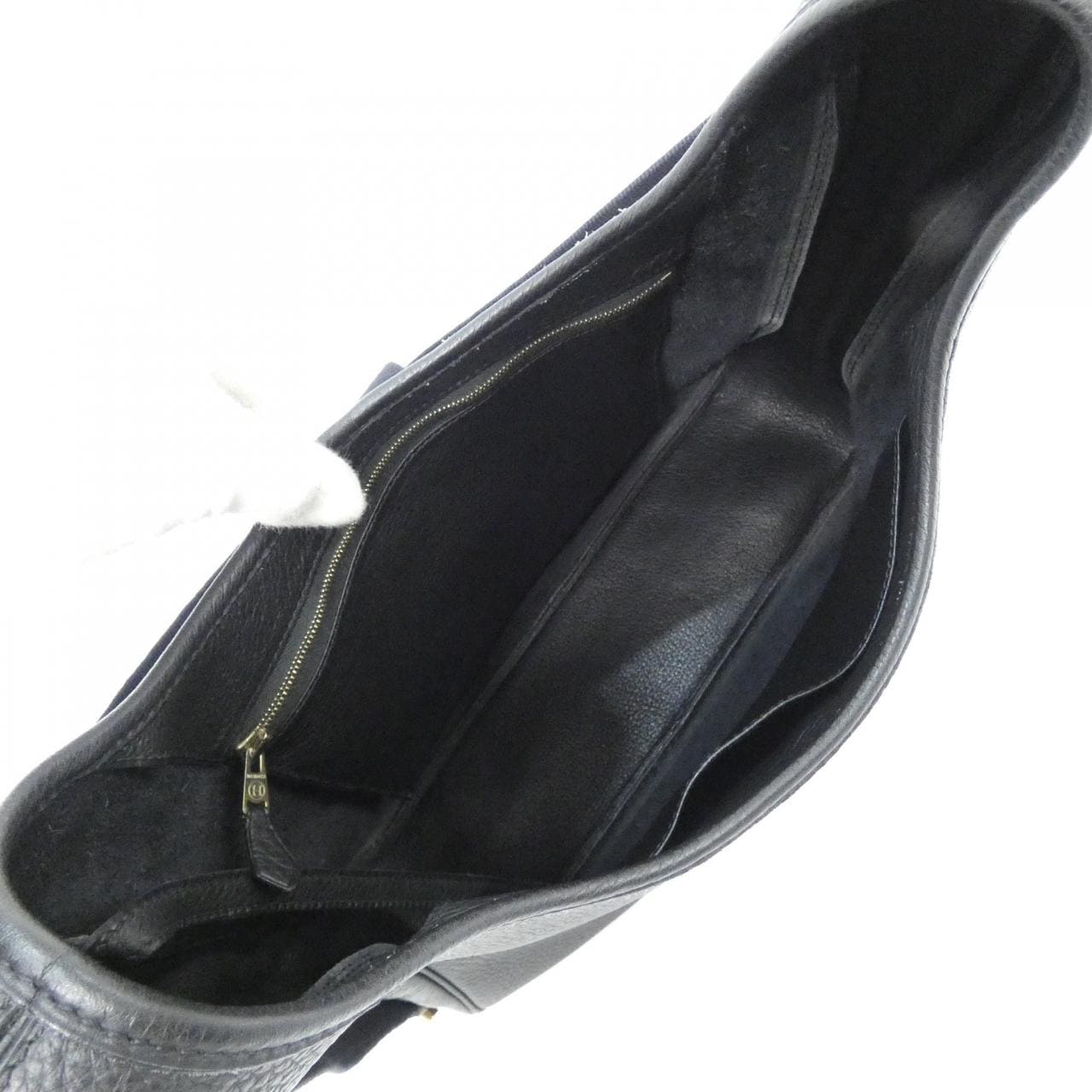 HERMES HERMÈS Shoulder Bag Togo Black Togo Leather - Thumbnail 9