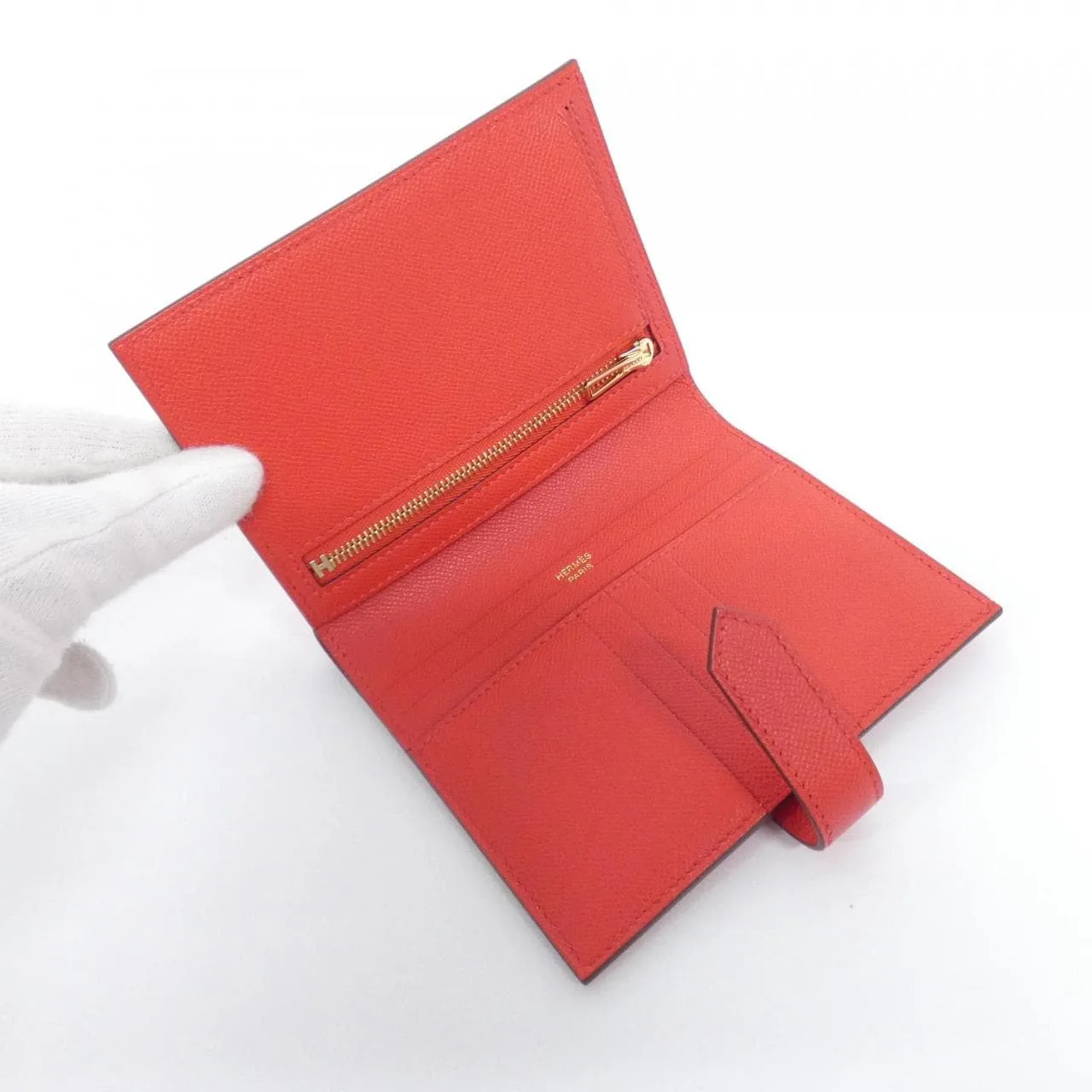 HERMES 084817CC Wallet Rouge 未使用品 - 縮圖 5