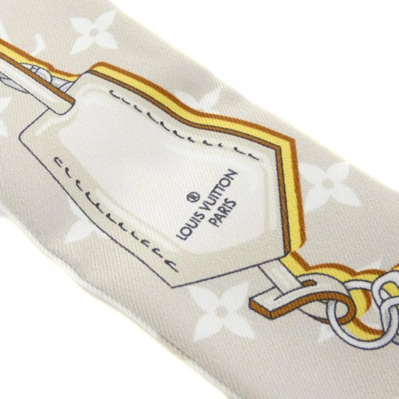 LOUIS VUITTON M77777 Scarf 米色 中古品A - 縮圖 3