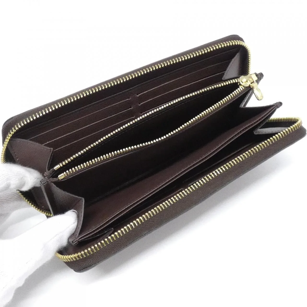 LOUIS VUITTON N41661 Wallet Damier Black Damier Rank B - Thumbnail 5