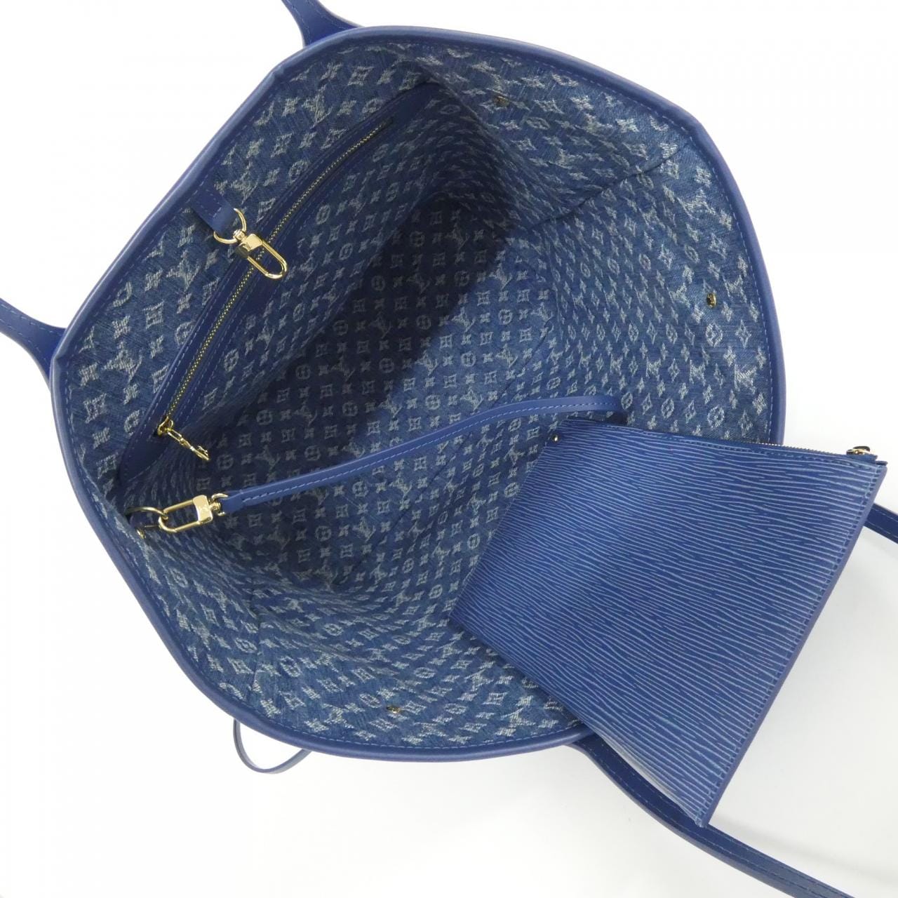 LOUIS VUITTON Neverfull M14856 Bag Epi 藍色 Epi - 縮圖 6