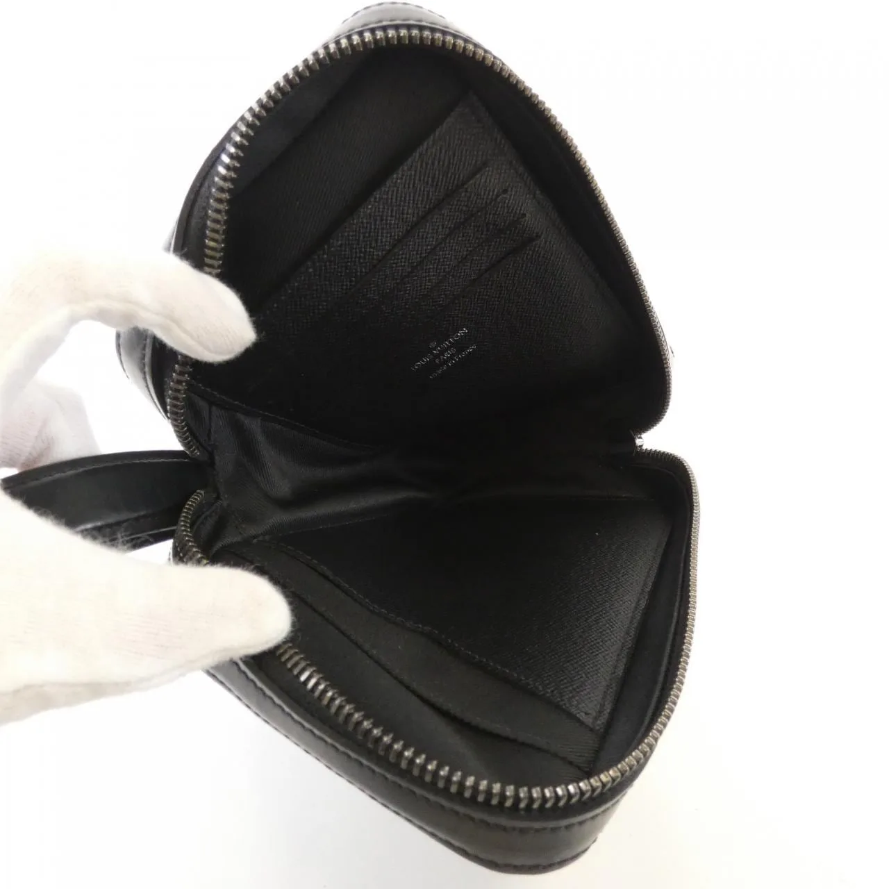 LOUIS VUITTON Eclipse M61872 Handbag Monogram 黑色 Monogram 中古品B - 縮圖 7