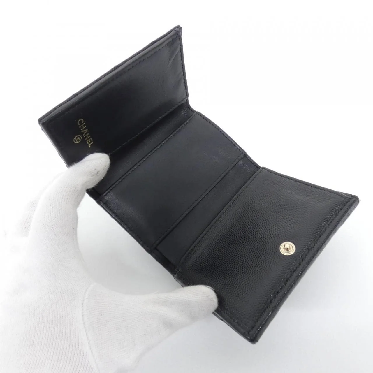 CHANEL Chanel 19 AP3973 Wallet Grained Calfskin Black Grained Calfskin Rank A - Thumbnail 6