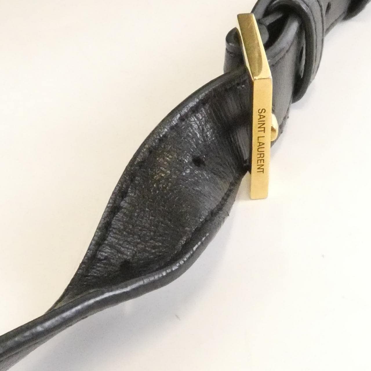 SAINT LAURENT 482044 D423W Shoulder Bag 黑色 中古品B - 縮圖 7