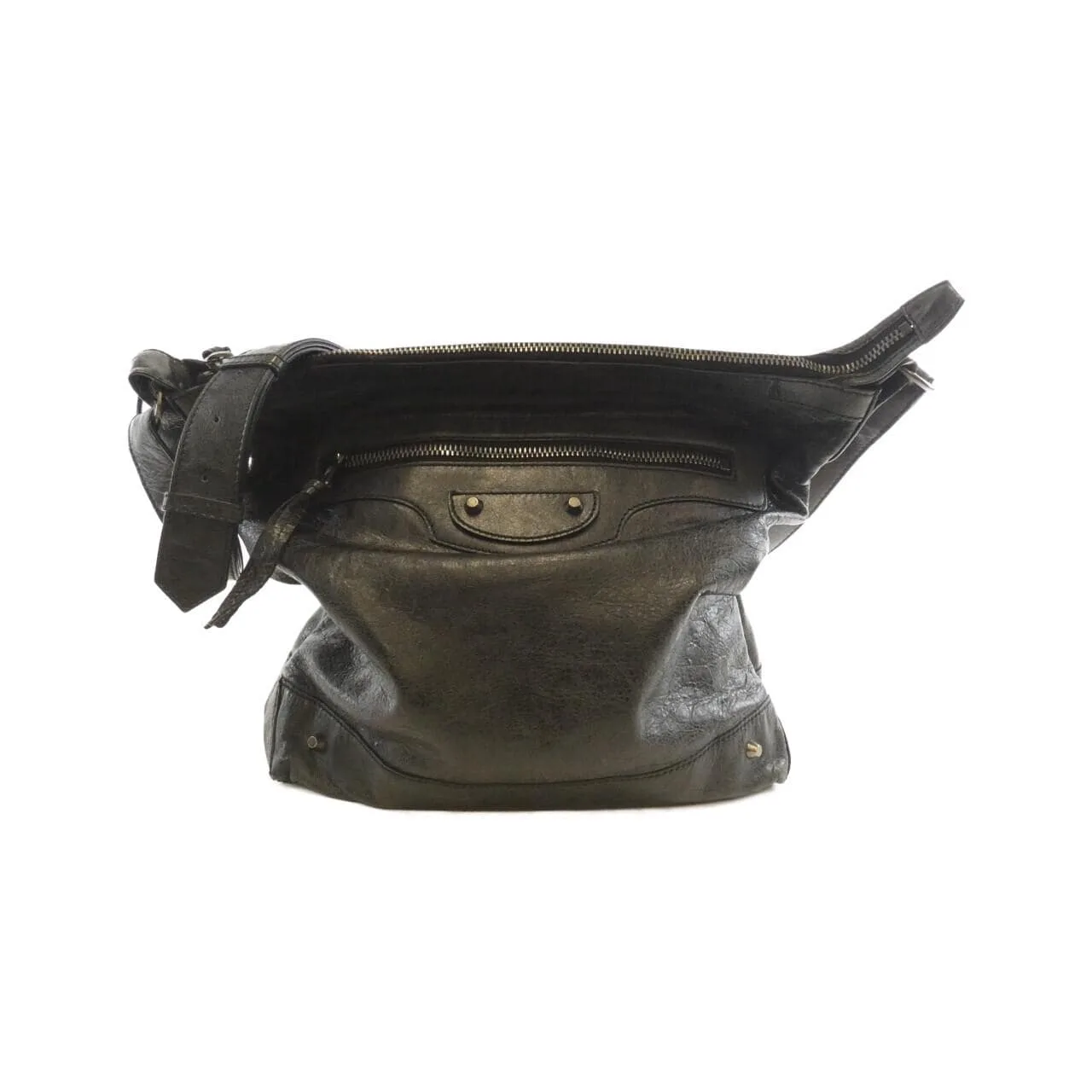 BALENCIAGA 223409 D940Y Shoulder Leather Black