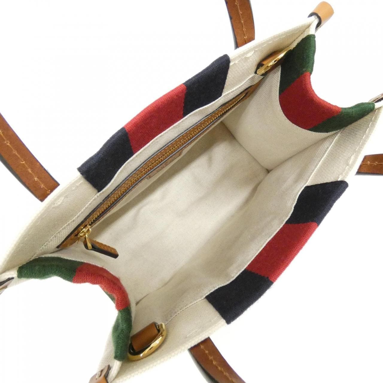 GUCCI 727735 FABCL Bag Canvas White Canvas - Thumbnail 6