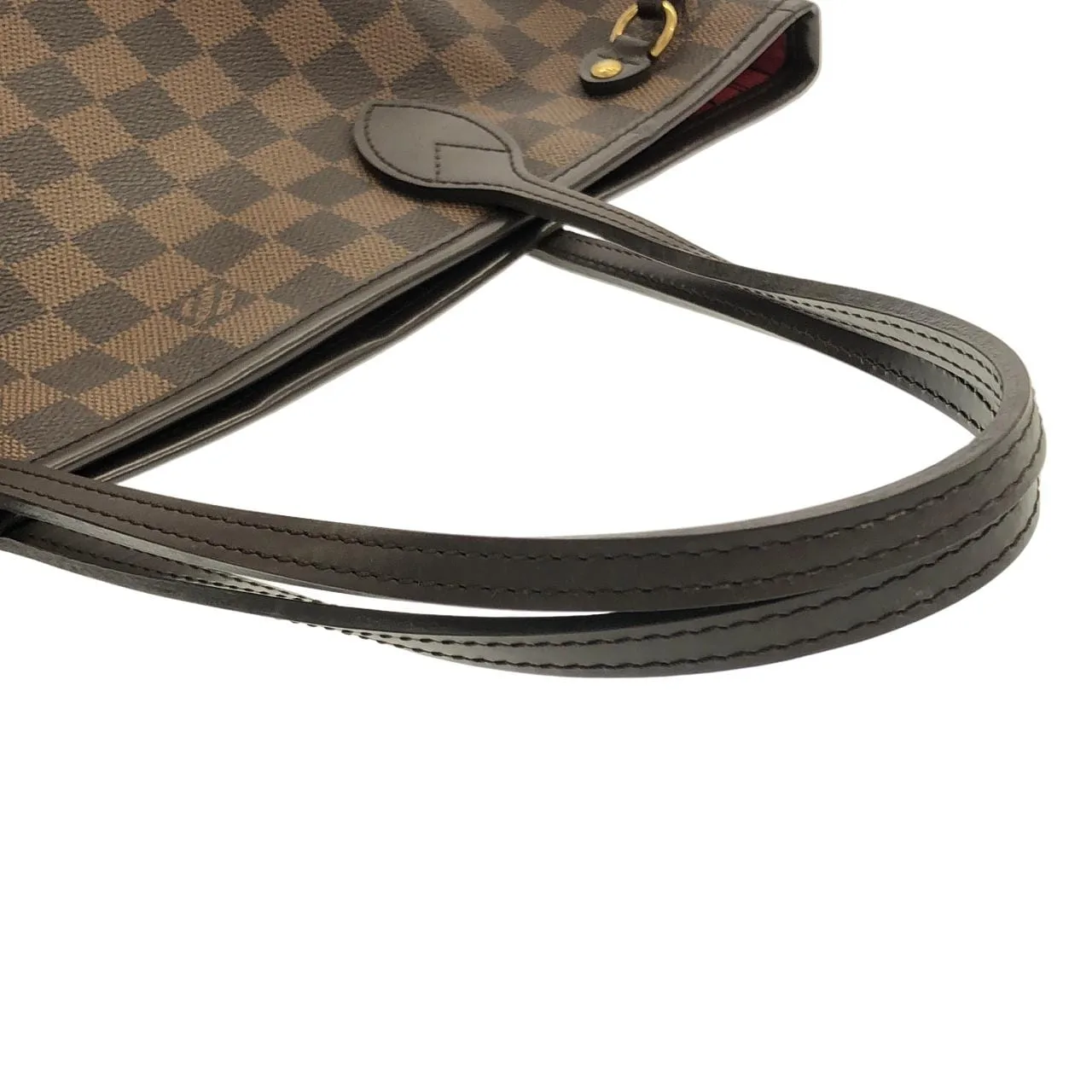 LOUIS VUITTON Neverfull N51109 Tote Damier 黑色 Damier 中古品A - 縮圖 5