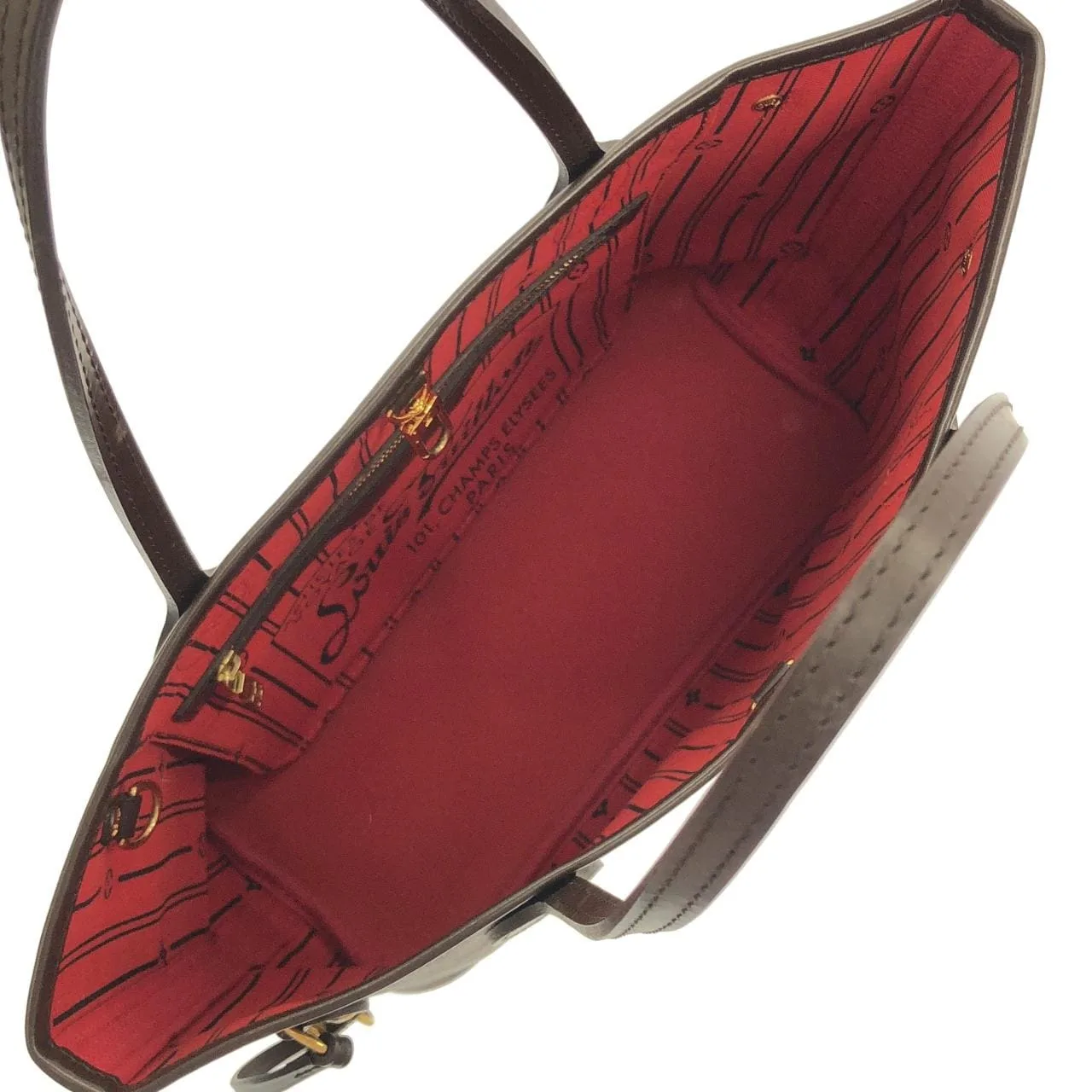 LOUIS VUITTON Neverfull N51109 Tote Damier 黑色 Damier 中古品A - 縮圖 6