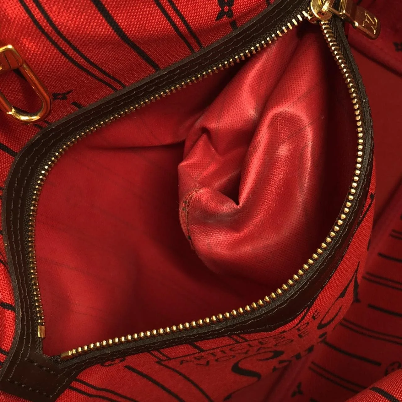 LOUIS VUITTON Neverfull N51109 Tote Damier 黑色 Damier 中古品A - 縮圖 8