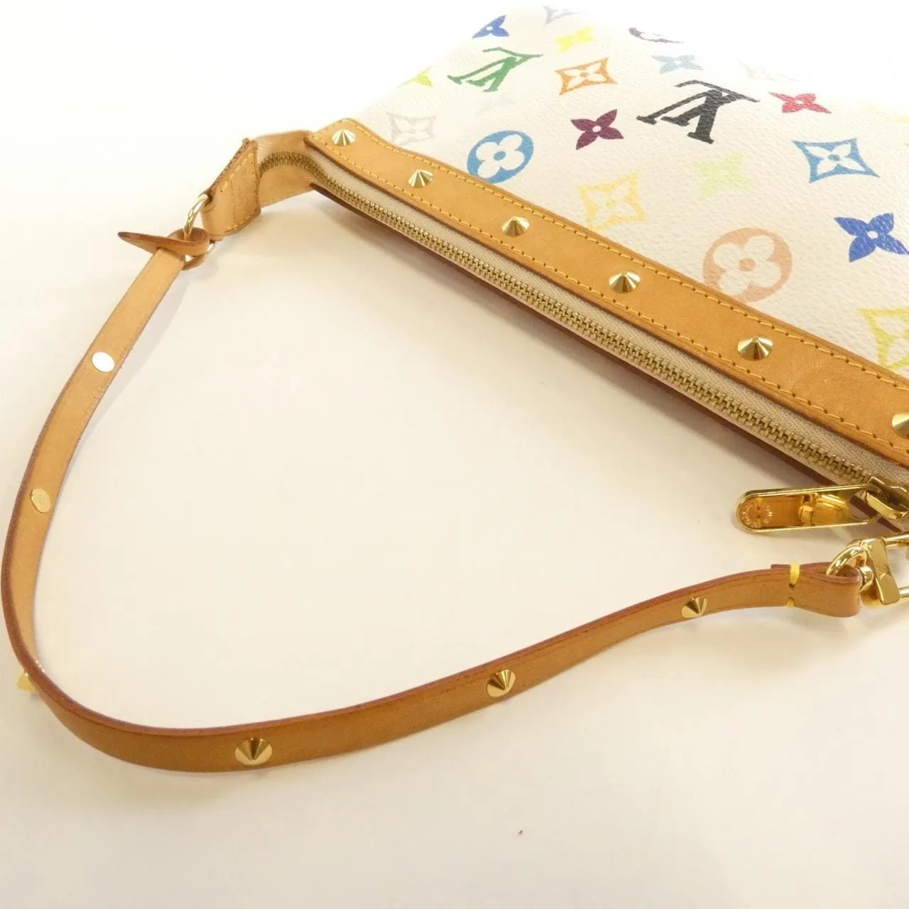 LOUIS VUITTON Pochette M92649 Pochette Canvas Multicolor 帆布 中古品B - 縮圖 7
