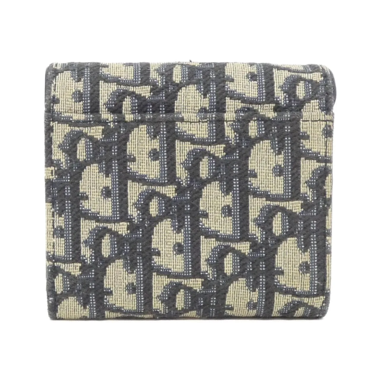 DIOR Saddle S5652CTZQ Wallet Canvas 黑色 帆布 中古品A - 縮圖 2